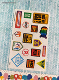 Vintage Highlights for Children, Which Way USA?, Full Sticker Sheet, Unused