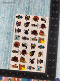 Vintage 1999 Highlights for Children Holidays, Thanksgiving, Full Sticker Sheet, Unused