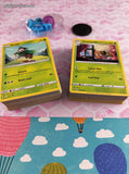 Pokemon TCG Bulk Cards 120+ Grass Common Uncommon Rare w/Collectible Tin #32