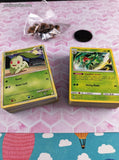 Pokemon TCG Bulk Cards 120+ Grass Common Uncommon Rare w/Collectible Tin #26