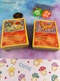 Pokemon TCG Bulk Cards 120+ Fire Common Uncommon Rare w/Collectible Tin #10