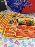 Pokemon TCG Bulk Cards 550 Fire Common Uncommon Rare w/Collectible Box #14