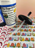 RARE Vintage Boardwalk Fries Plastic Travel Mug w/Lid & Straw, Like New