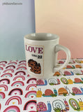 Vintage 1985 United States Post Office Puppy Dog Love USA 22 Cent Stamp Mug, Like New