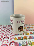 Vintage 1985 United States Post Office Puppy Dog Love USA 22 Cent Stamp Mug, Like New