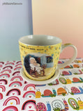 Ovejitas y Ovejitas Little Sheep Marcos 11:24 Children's Mug w/Saucer Set, Like New