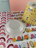 Ovejitas y Ovejitas Little Sheep Marcos 11:24 Children's Mug w/Saucer Set, Like New