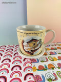 Ovejitas y Ovejitas Little Sheep Apocalipsis 2:7 Children's Mug w/Saucer Set, Like New