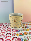 Ovejitas y Ovejitas Little Sheep Apocalipsis 2:7 Children's Mug w/Saucer Set, Like New