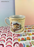 Ovejitas y Ovejitas Little Sheep Apocalipsis 2:7 Children's Mug w/Saucer Set, Like New
