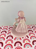 Vintage 1983 Holly Hobby Birthday Collection Porcelain 5th Birthday Figurine, Like New