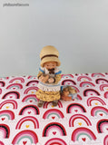 Vintage 1980 Holly Hobby Miniatures Collection VI Porcelain Kitty Cats Figurine, Like New