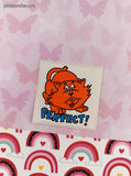 Vintage PERFECT! Cute Lil' Kitty Cat Rewards Sticker 2" Unpeeled, Unused