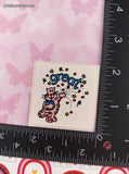 Vintage GREAT Kitty Cat w/Confetti Rewards Sticker 2" Unpeeled, Unused