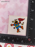 Vintage WOW! Astronaut Outer Space Rewards Sticker 2" Unpeeled, Unused