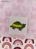 Vintage Cute Lil' Turtle Rewards Sticker 2" Unpeeled, Unused