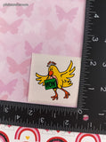 Vintage WOW Cute Lil' Chicken Rewards Sticker 2" Unpeeled, Unused