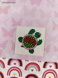 Vintage SUPER Cute Lil' Turtle Rewards Sticker 2" Unpeeled, Unused