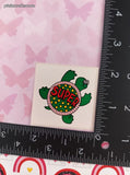 Vintage SUPER Cute Lil' Turtle Rewards Sticker 2" Unpeeled, Unused
