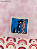 Vintage SUPER Penguin Tower Rewards Sticker 2" Unpeeled, Unused