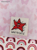 Vintage WAY TO GO!! Star Rewards Sticker 2" Unpeeled, Unused