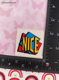 Vintage NICE Funky Rewards Sticker 2" Unpeeled, Unused
