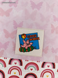 Vintage GOOD WORK Hippo Rewards Sticker 2" Unpeeled, Unused
