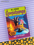 Vintage 1997 1st Printing R.L. Stine Goosebumps #54, Don't Go to Sleep! Softcover *w/Trading Cards*