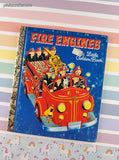 Vintage 1976 Little Golden Book: Fire Engines Hardcover