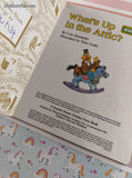 Vintage 1993 Little Golden Book: Sesame Street What's Up in the Attic? Hardcover