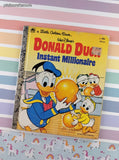 Vintage 1978 Little Golden Book: Walt Disney's Donald Duck, Instant Millionaire Hardcover