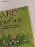 Vintage 1982 Little Golden Book: ABC is for Christmas Hardcover