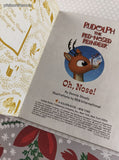 Vintage 2001 1st Printing Little Golden Book: Rudolph the Red-Nosed Reindeer Oh, Nose! Hardcover