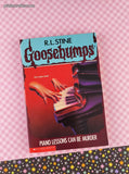 Vintage 1990's R.L. Stine Goosebumps #13, Piano Lessons Can Be Murder Softcover, Like New
