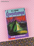Vintage 1990's R.L. Stine Goosebumps #9, Welcome to Camp Nightmare Softcover, Like New
