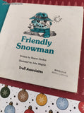 Vintage 1980 First-Start Easy Reader Friendly Snowman Miniature Softcover