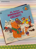 Vintage 1990's Golden Books Oh, Bother! Winnie the Pooh Helping Hands Softcovers Set/4
