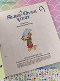 Vintage 1986A Sleep-Over Visit Big Little Golden Book Hardcover