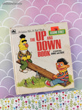 Vintage 1991 Golden Tell-a-Tale Sesame Street the Up and Down Book Hardcover
