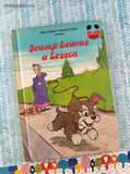 Vintage 1982 1st American Edition Walt Disney's Wonderful World of Reading, Scamp learns a Lesson, Hardcover
