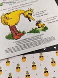 Vintage 1986 1st Printing Big Bird and Little Bird's Big & Little Book Bilingual Softcover