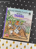Vintage 1986 Wendy's World Wildlife Books WWF All About Tigers Miniature Hardcover