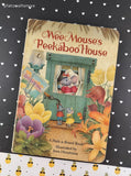 Vintage 1991 1st Printing Wee Mouse's Peekaboo House Random House Board Book Hardcover