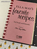 Vintage 1974 Ella May's Favorite Recipes for Heart and Hearth Softcover, Spiral Bound