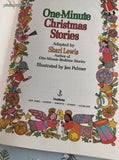 Vintage 1987 Doubleday One-Minute Christmas Stories Adapted by Shari Lewis Illustrated Hardcover
