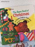Vintage 1993 The Sweet Smell of Christmas Golden Scratch & Sniff Oversized Illustrated Hardcover