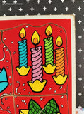 Vintage 1986 Playskool "HAPPY BIRTHDAY!" 180-11 Wooden Frame-Tray Puzzle