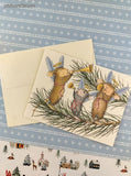 Vintage 2000 House Mouse Harmonious Holiday Christmas Greeting Card, Unused