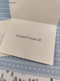 Vintage 1999 House Mouse Goodwill Toward All Christmas Greeting Card, Unused