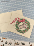 Vintage 2003 House Mouse Joyful Holiday Season Christmas Greeting Card, Unused